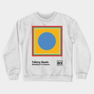 Speaking In Tongues / Minimalist Style Graphic Artwork Design Crewneck Sweatshirt